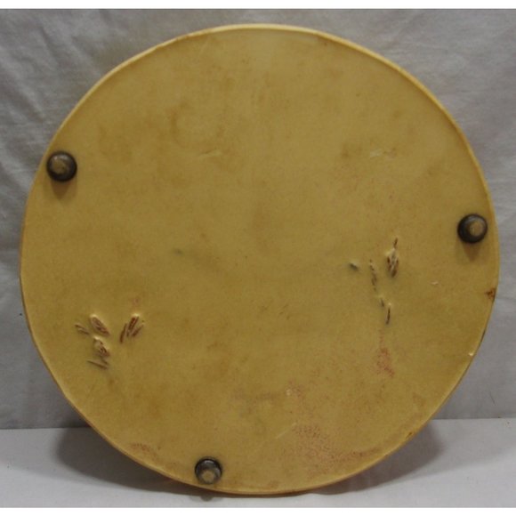 1970's MCM Lucite Trivet/Hot Plate and Spoon Rest w/ Wheat? Decor 8 3/4" & 6 1/2 - Picture 4 of 10